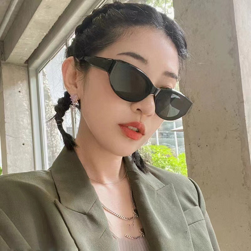 Wholesale  cat eye sunglasses sunglasses women's high-grade face-looking small UV-proof sun-proof  polarized sunglasses